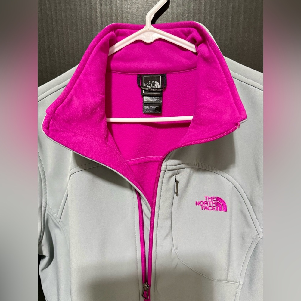 🛷North Face Apex Bionic Windwall Gray Pink Jacket - Picture 6 of 16